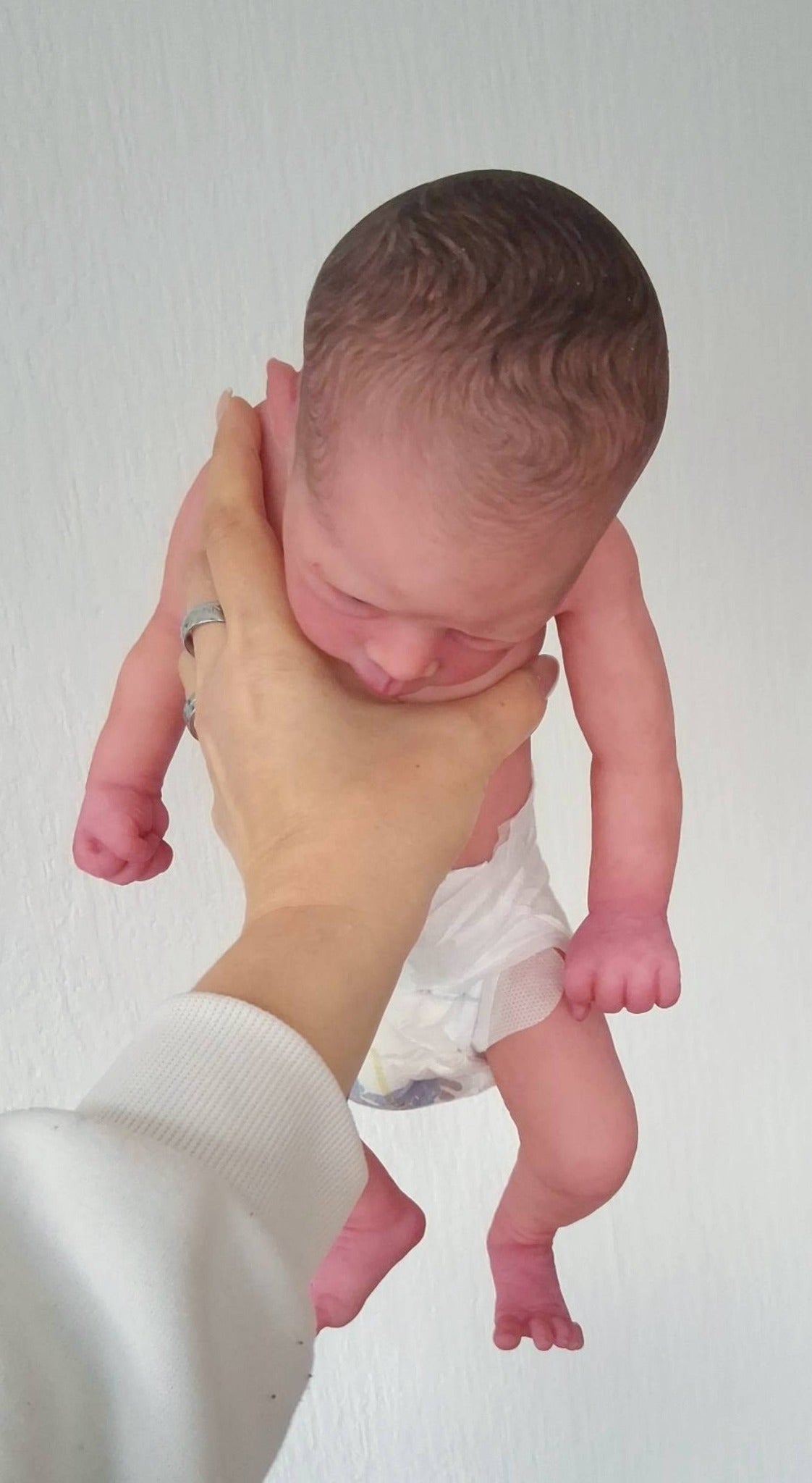 Silikon-Skulptur Vollkörper Baby "Miguelle"