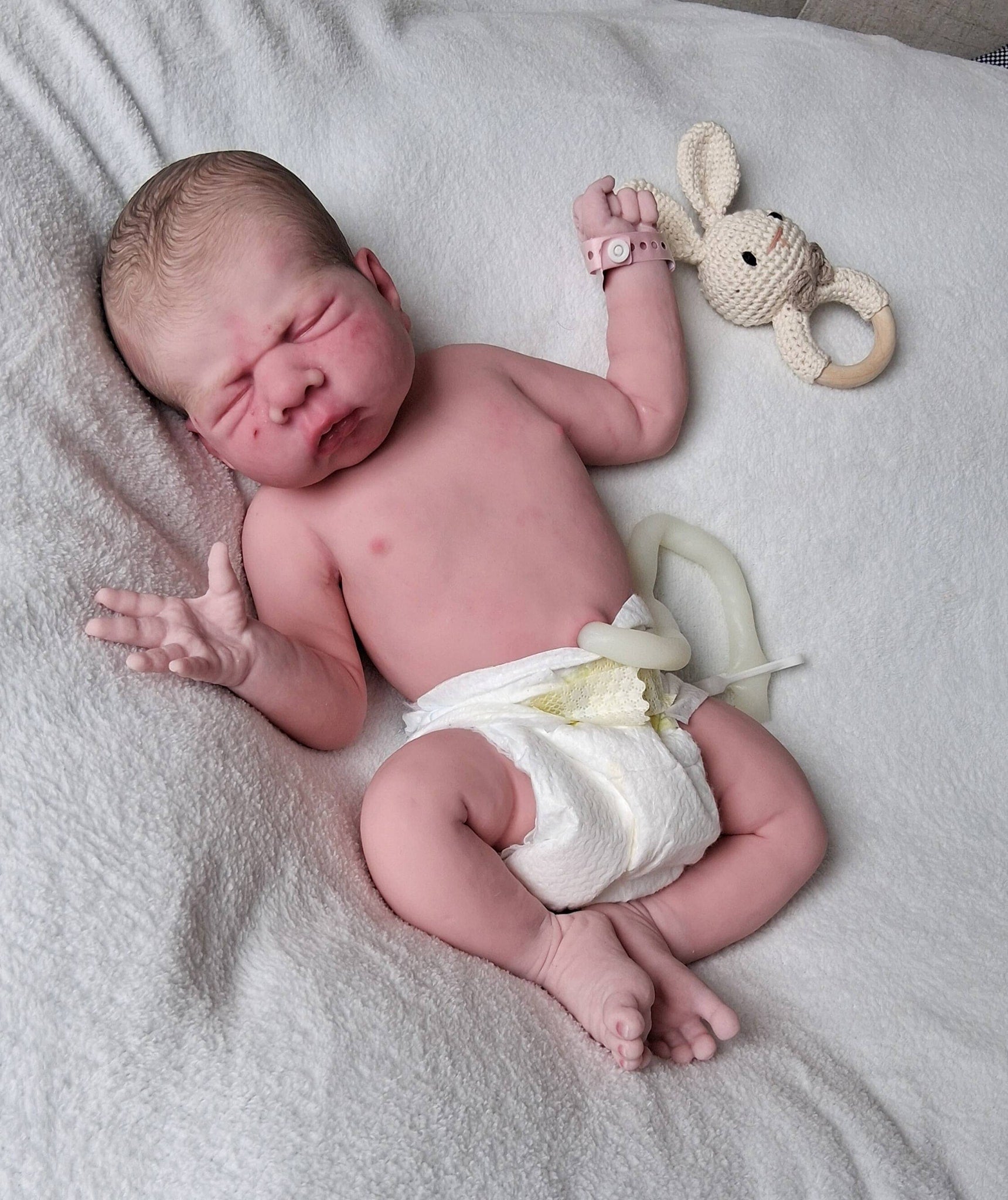 Silikon-Skulptur Vollkörper Baby "Alea"