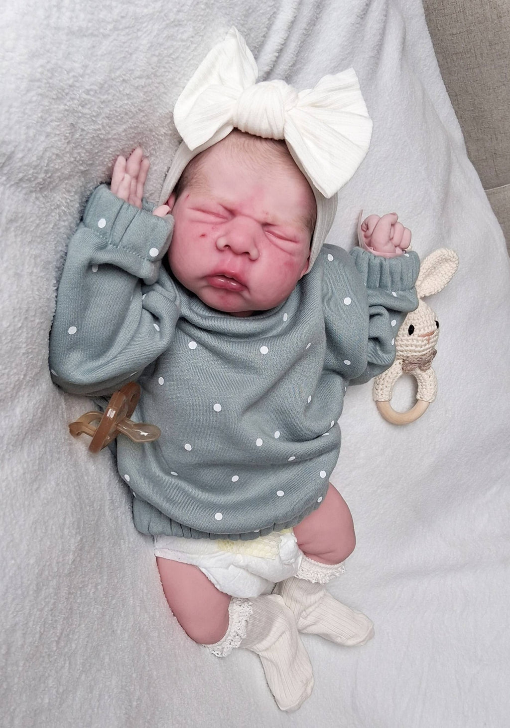 Silikon-Skulptur Vollkörper Baby "Alea"