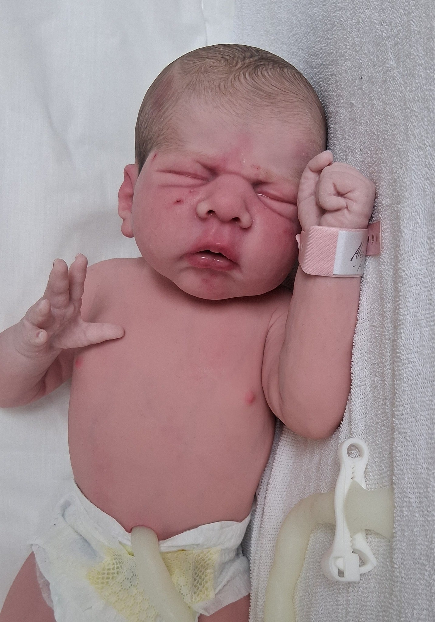 Silikon-Skulptur Vollkörper Baby "Alea"