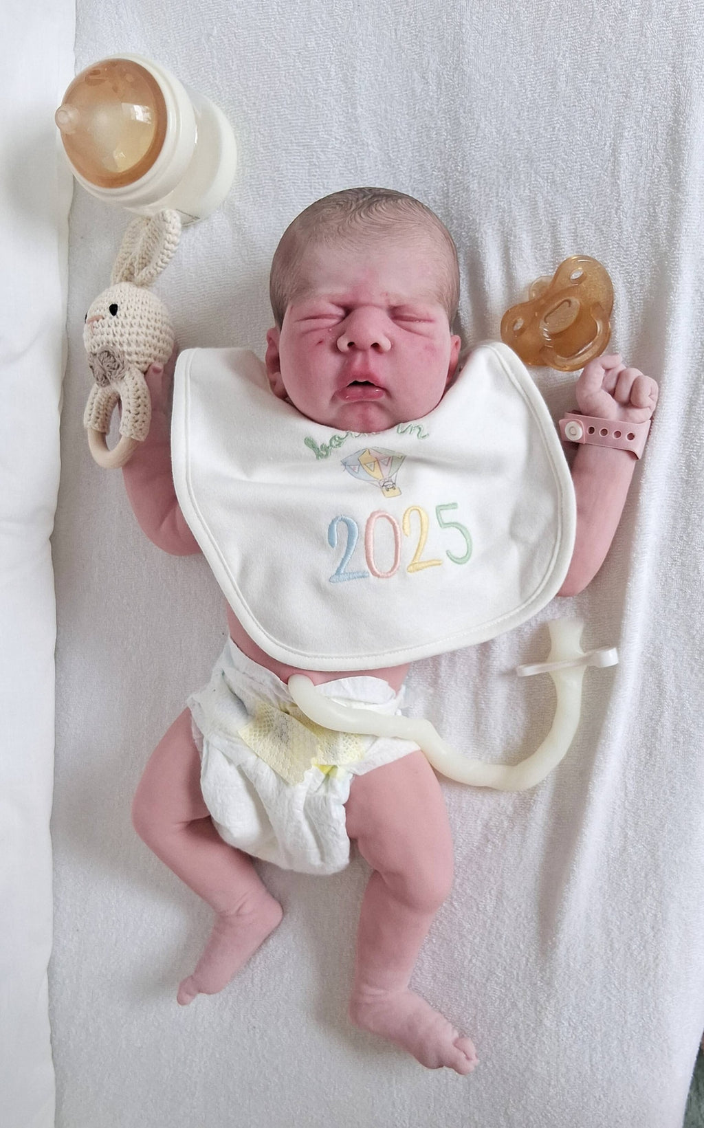 Silikon-Skulptur Vollkörper Baby "Alea"