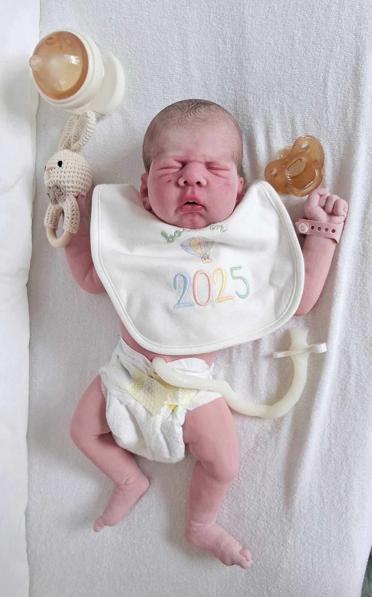 Silikon-Skulptur Vollkörper Baby "Alea"