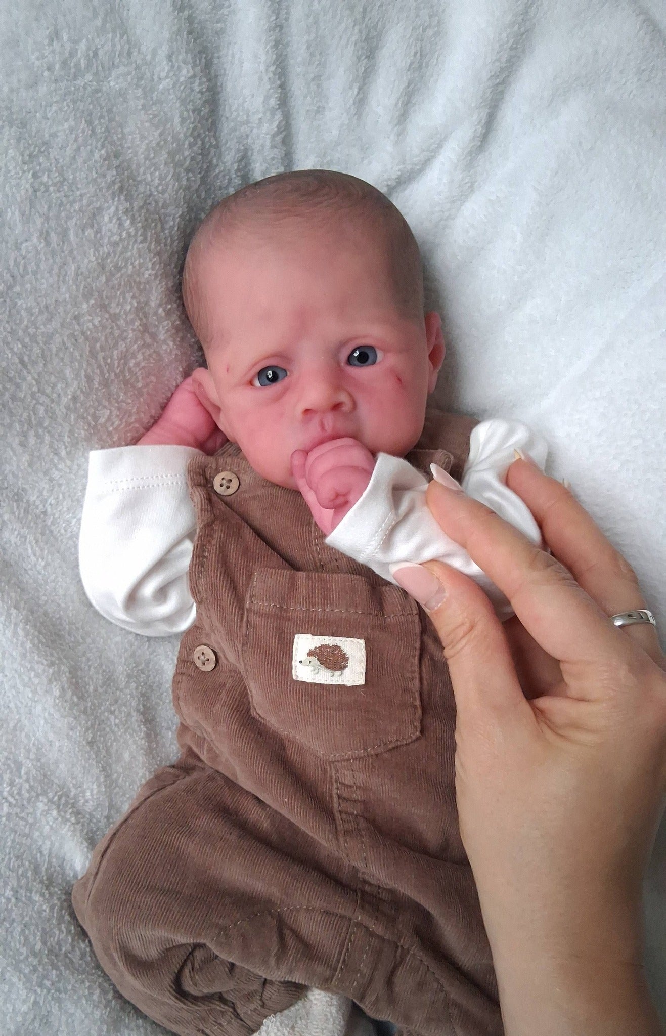 Silikon-Skulptur Vollkörper Baby "Miguelle"