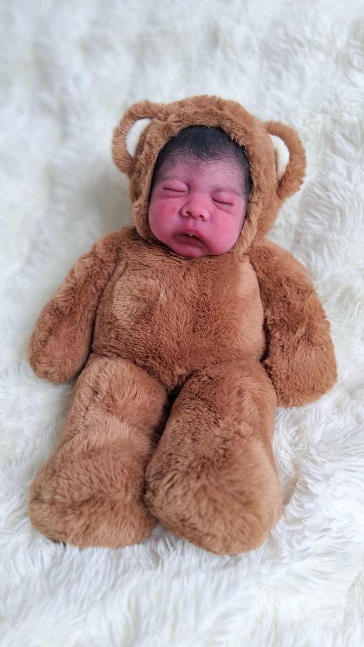 Silikon-Skulptur Vollcuddle Baby Inuit-OOAK
