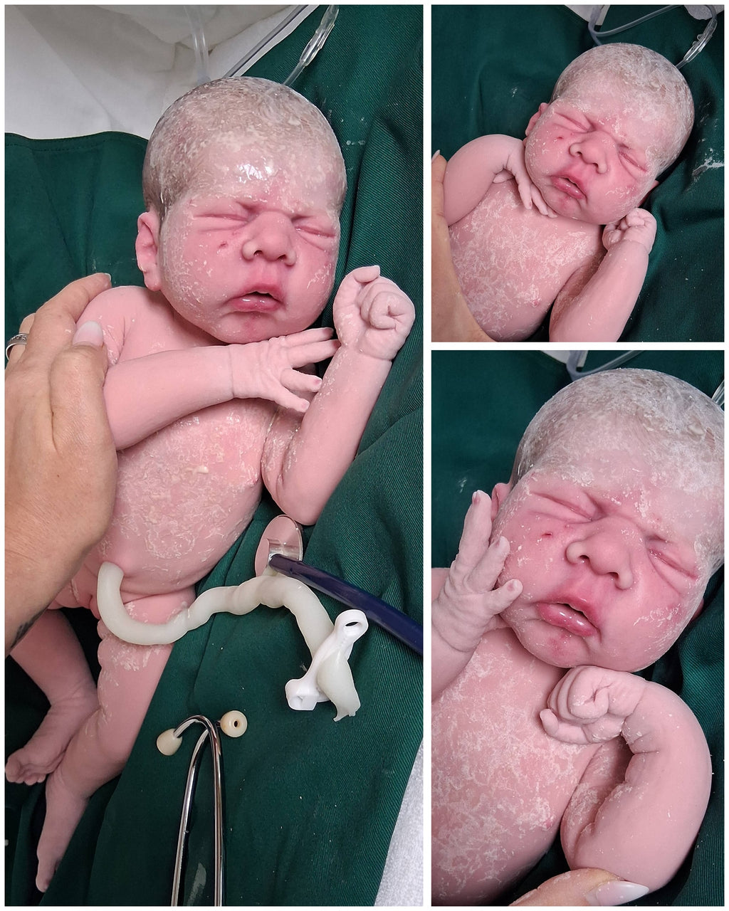 Silikon-Skulptur Vollkörper Baby "Alea"