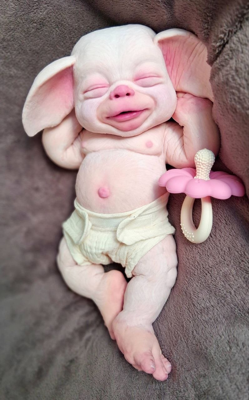 Silikon-Skulptur Fantasy Baby "Miora"