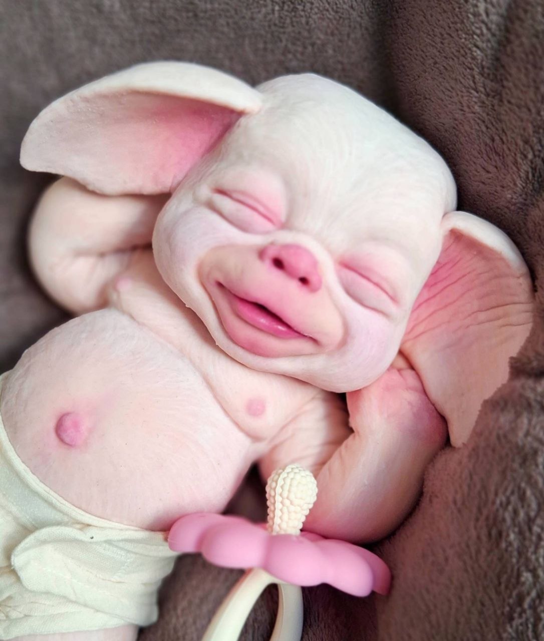 Silikon-Skulptur Fantasy Baby "Miora"