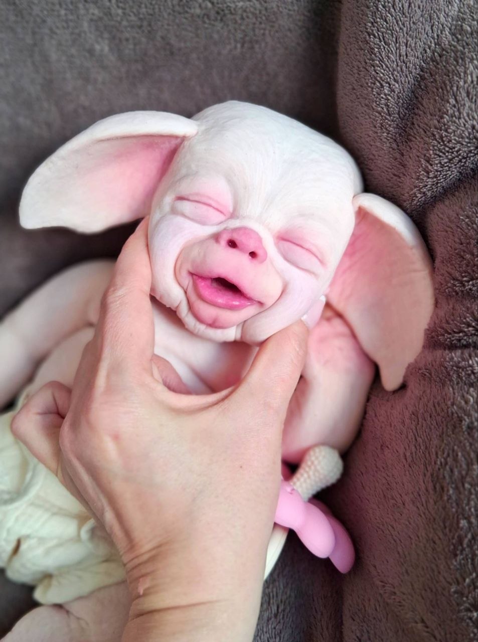 Silikon-Skulptur Fantasy Baby "Miora"