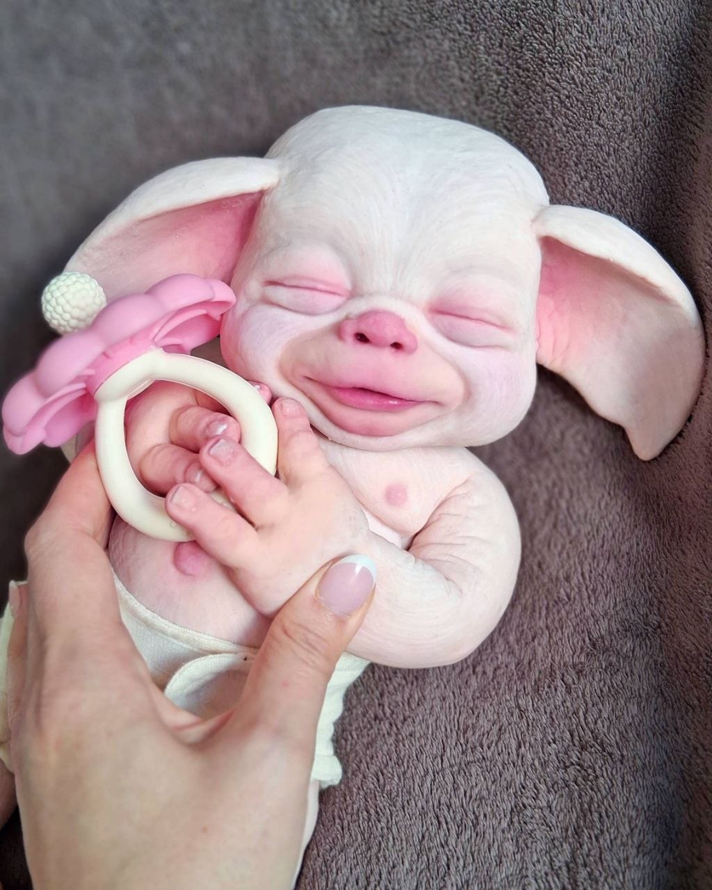 Silikon-Skulptur Fantasy Baby "Miora"