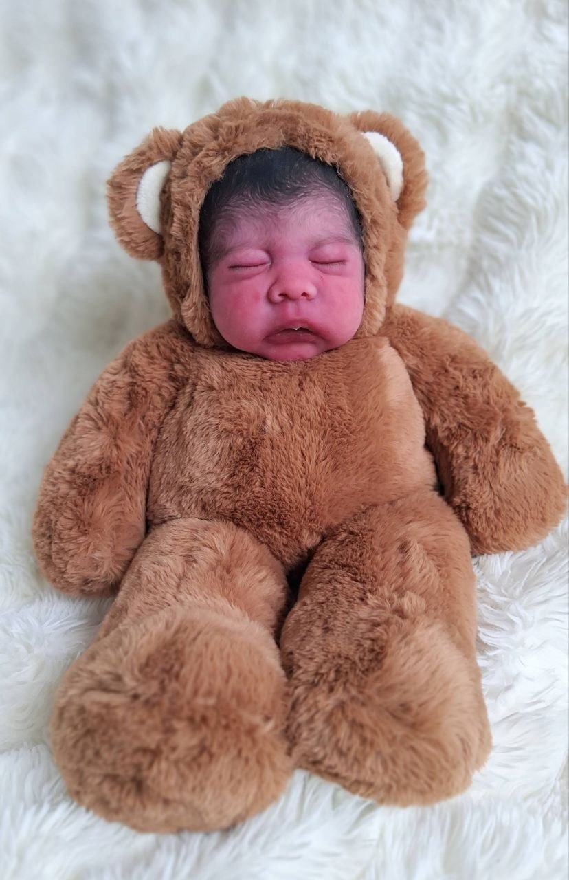 Silikon-Skulptur Vollcuddle Baby Inuit-OOAK