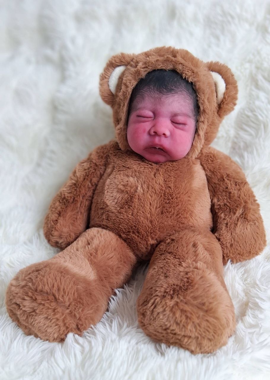Silikon-Skulptur Vollcuddle Baby Inuit-OOAK