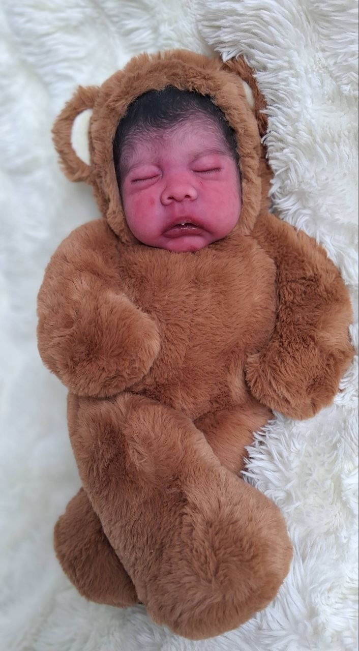 Silikon-Skulptur Vollcuddle Baby Inuit-OOAK