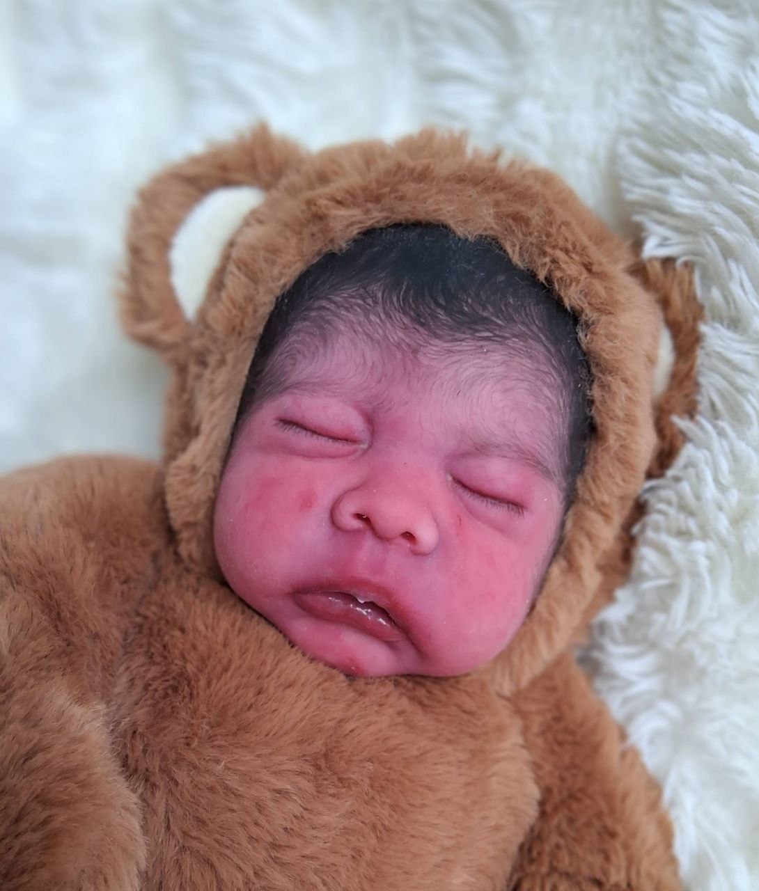 Silikon-Skulptur Vollcuddle Baby Inuit-OOAK