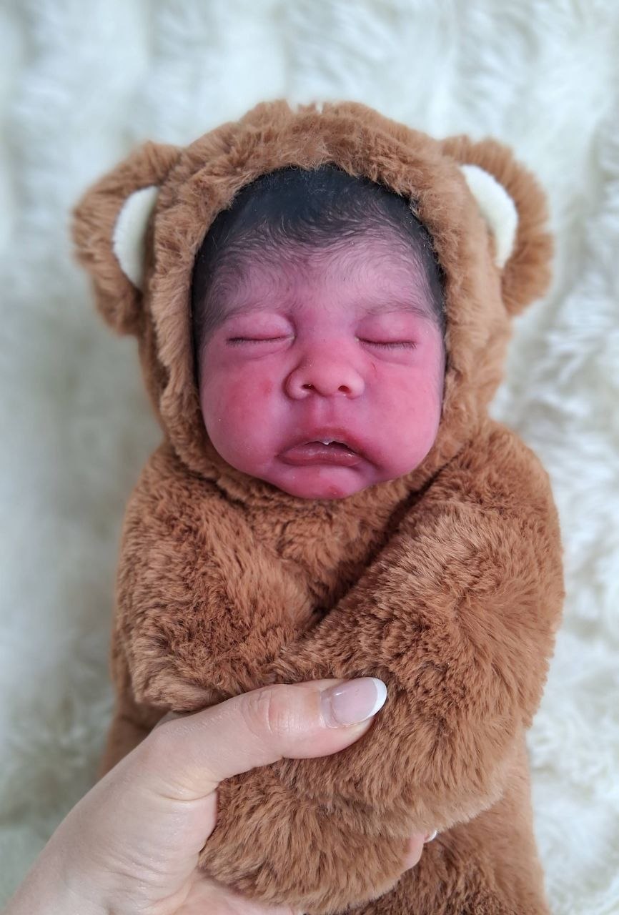 Silikon-Skulptur Vollcuddle Baby Inuit-OOAK
