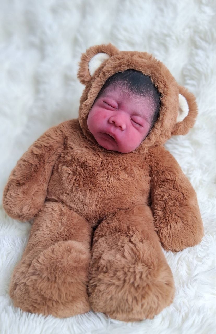Silikon-Skulptur Vollcuddle Baby Inuit-OOAK