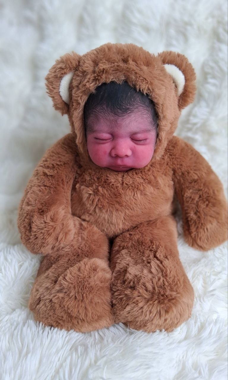 Silikon-Skulptur Vollcuddle Baby Inuit-OOAK