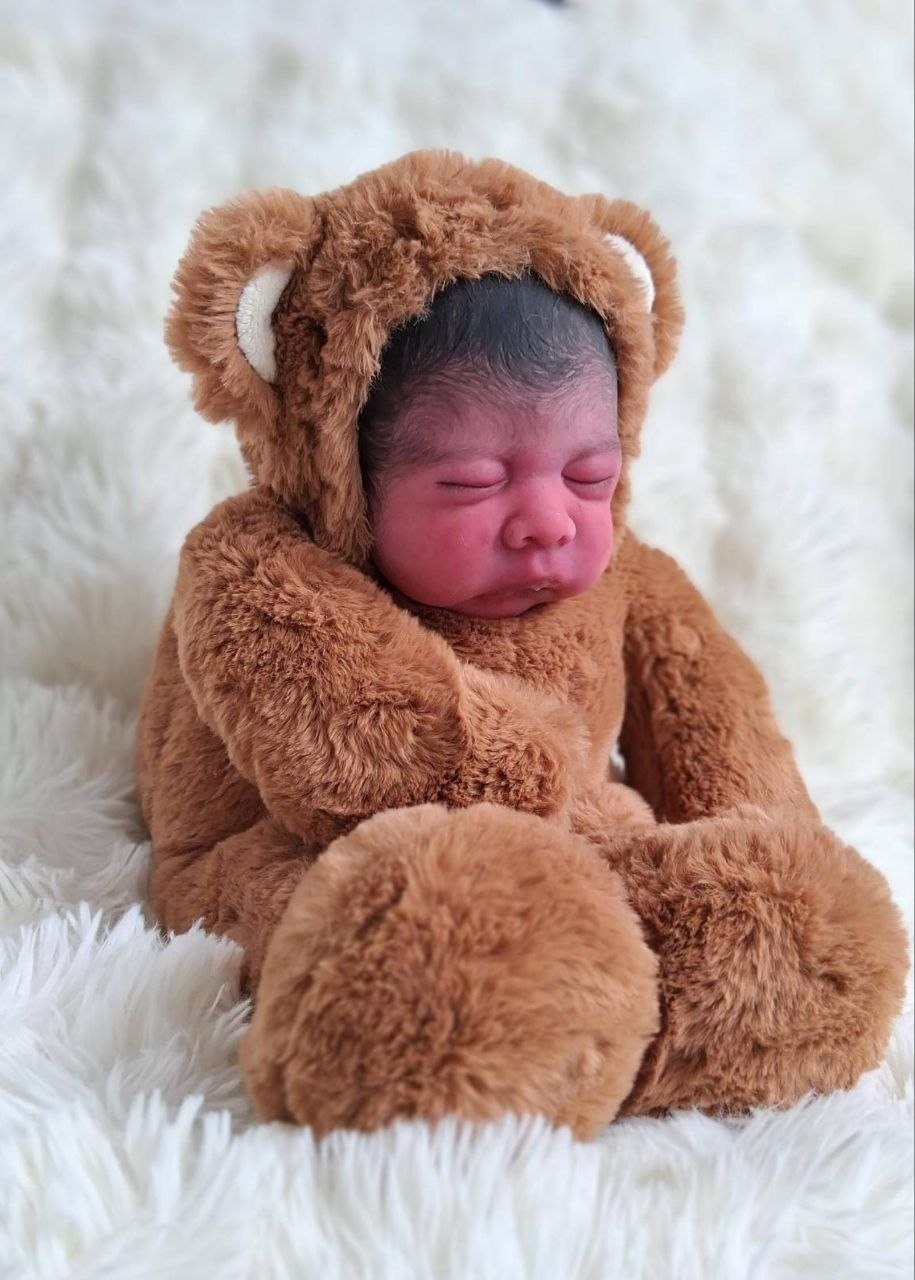 Silikon-Skulptur Vollcuddle Baby Inuit-OOAK