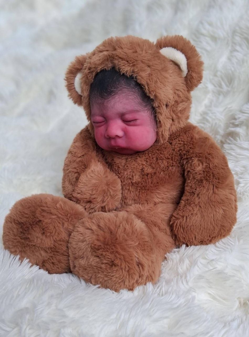 Silikon-Skulptur Vollcuddle Baby Inuit-OOAK
