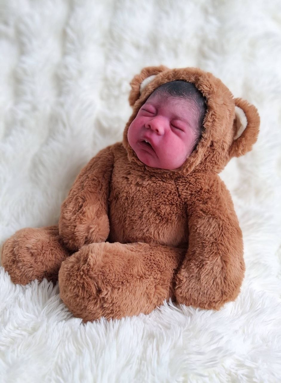 Silikon-Skulptur Vollcuddle Baby Inuit-OOAK