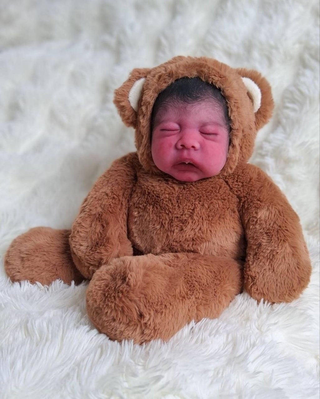 Silikon-Skulptur Vollcuddle Baby Inuit-OOAK