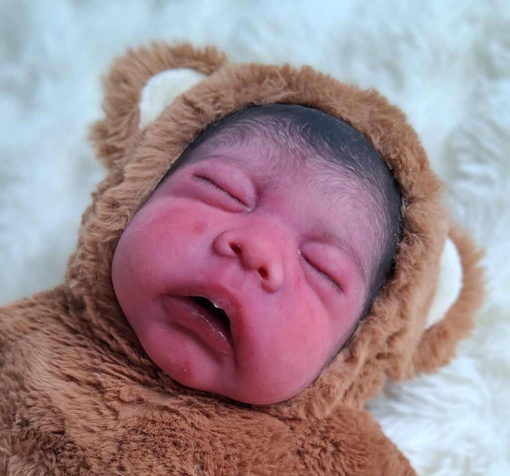 Silikon-Skulptur Vollcuddle Baby Inuit-OOAK