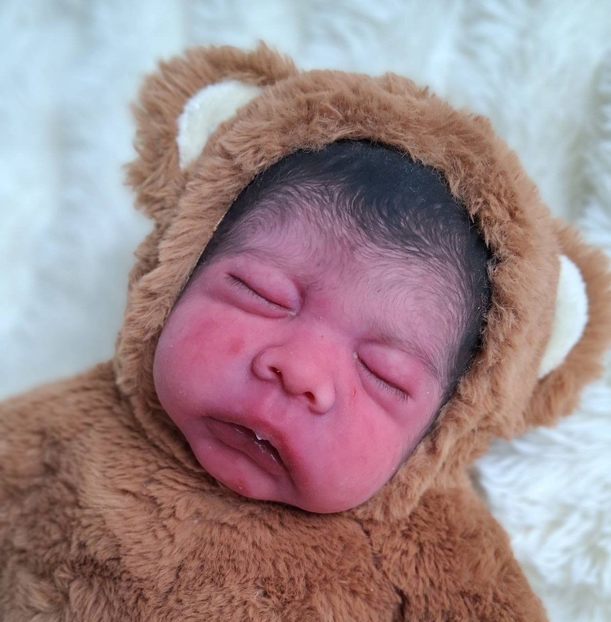 Silikon-Skulptur Vollcuddle Baby Inuit-OOAK