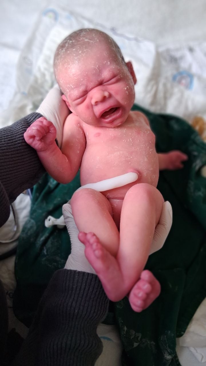 Silikon-Skulptur Vollkörper Baby "Eyda"