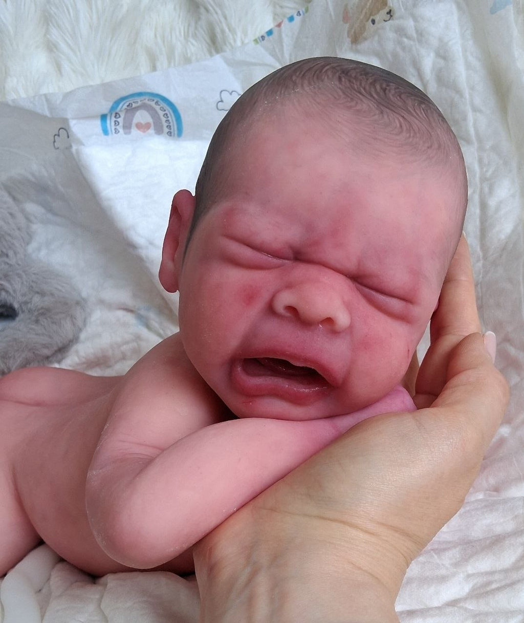 Silikon-Skulptur Vollkörper Baby "Eyda"