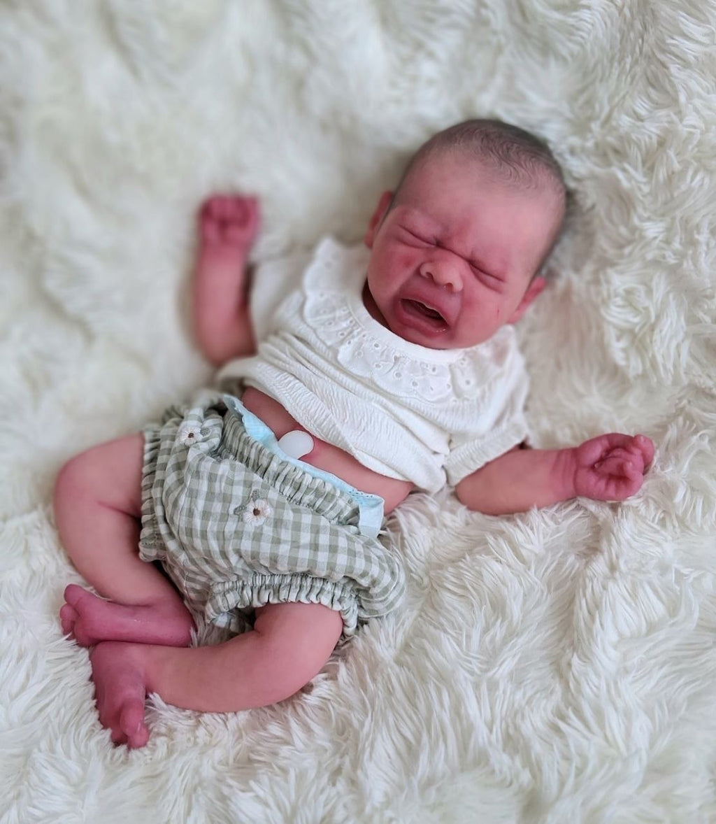Silikon-Skulptur Vollkörper Baby "Eyda"