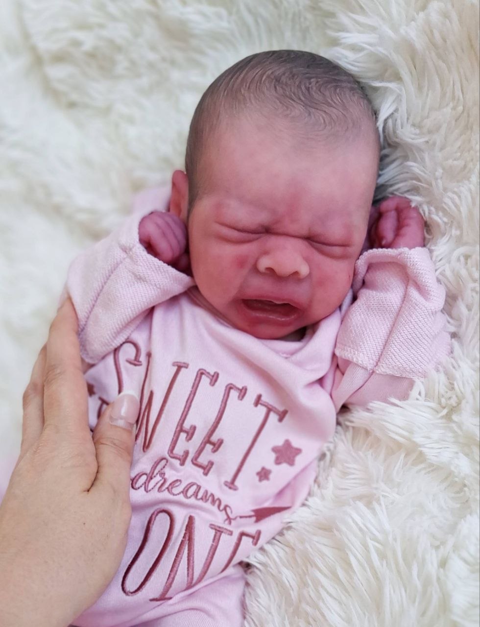 Silikon-Skulptur Vollkörper Baby "Eyda"