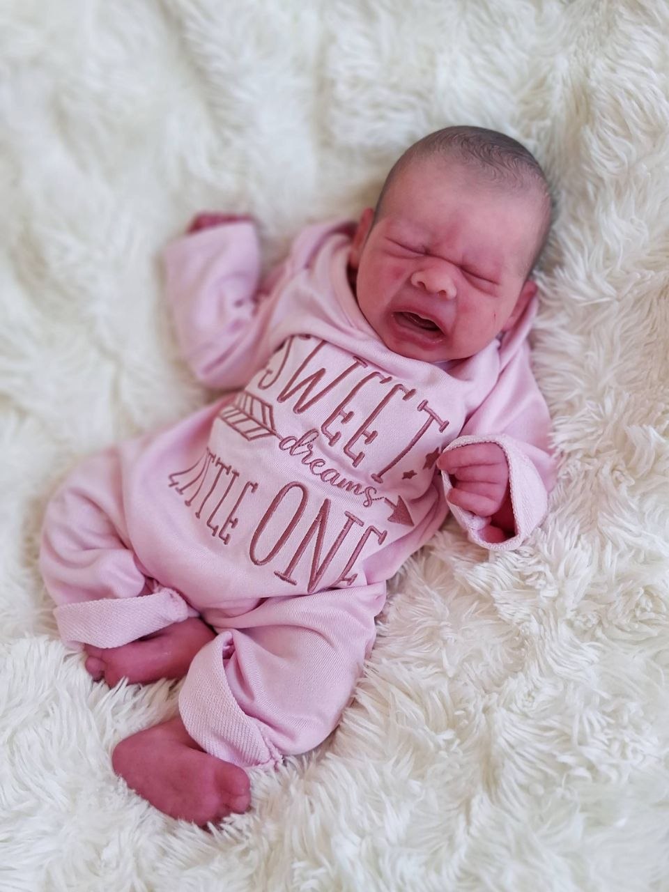 Silikon-Skulptur Vollkörper Baby "Eyda"