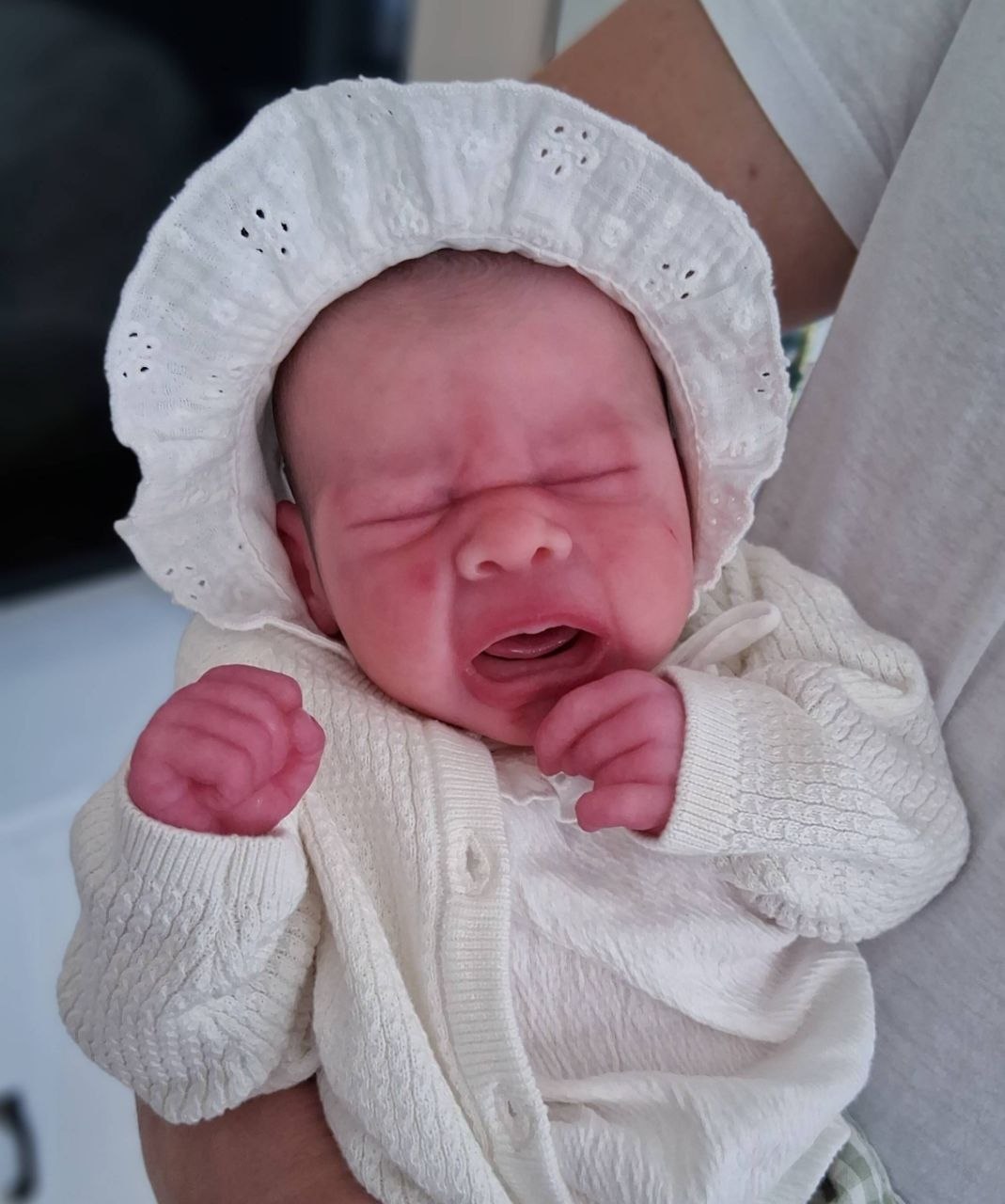 Silikon-Skulptur Vollkörper Baby "Eyda"