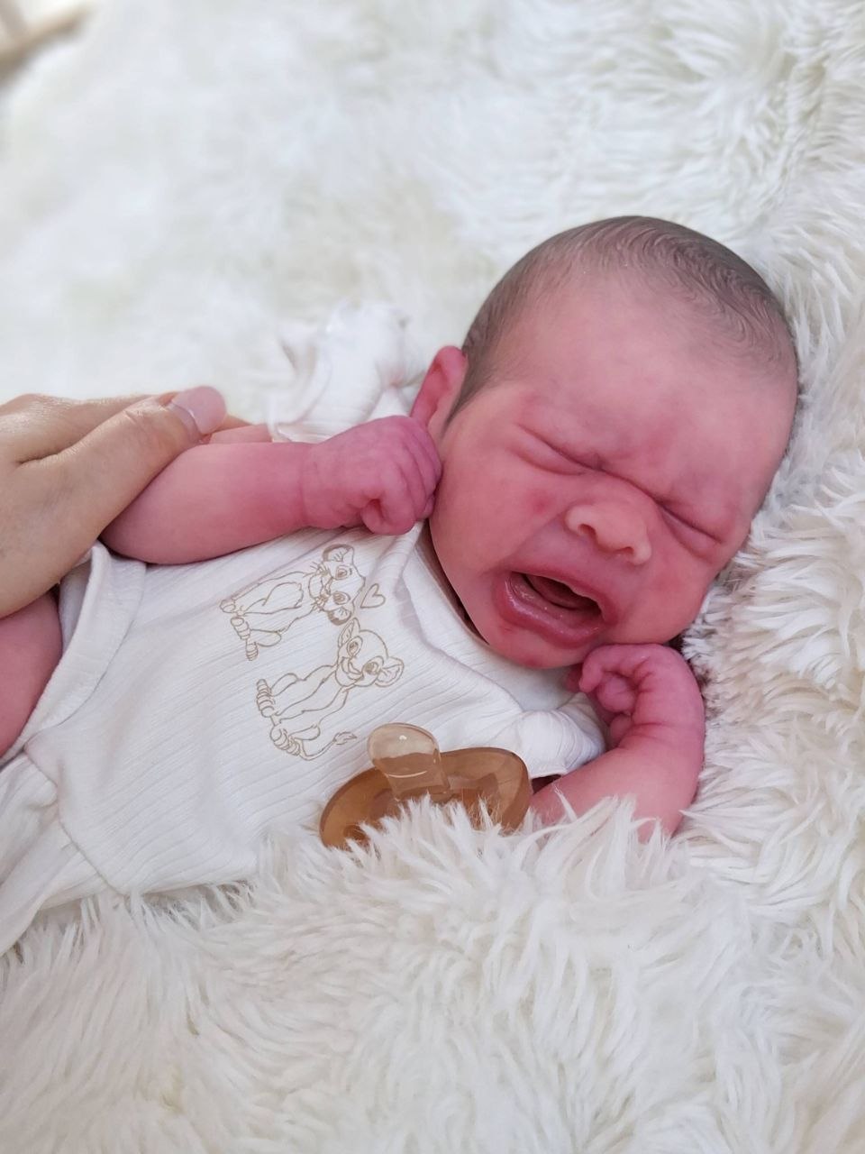 Silikon-Skulptur Vollkörper Baby "Eyda"
