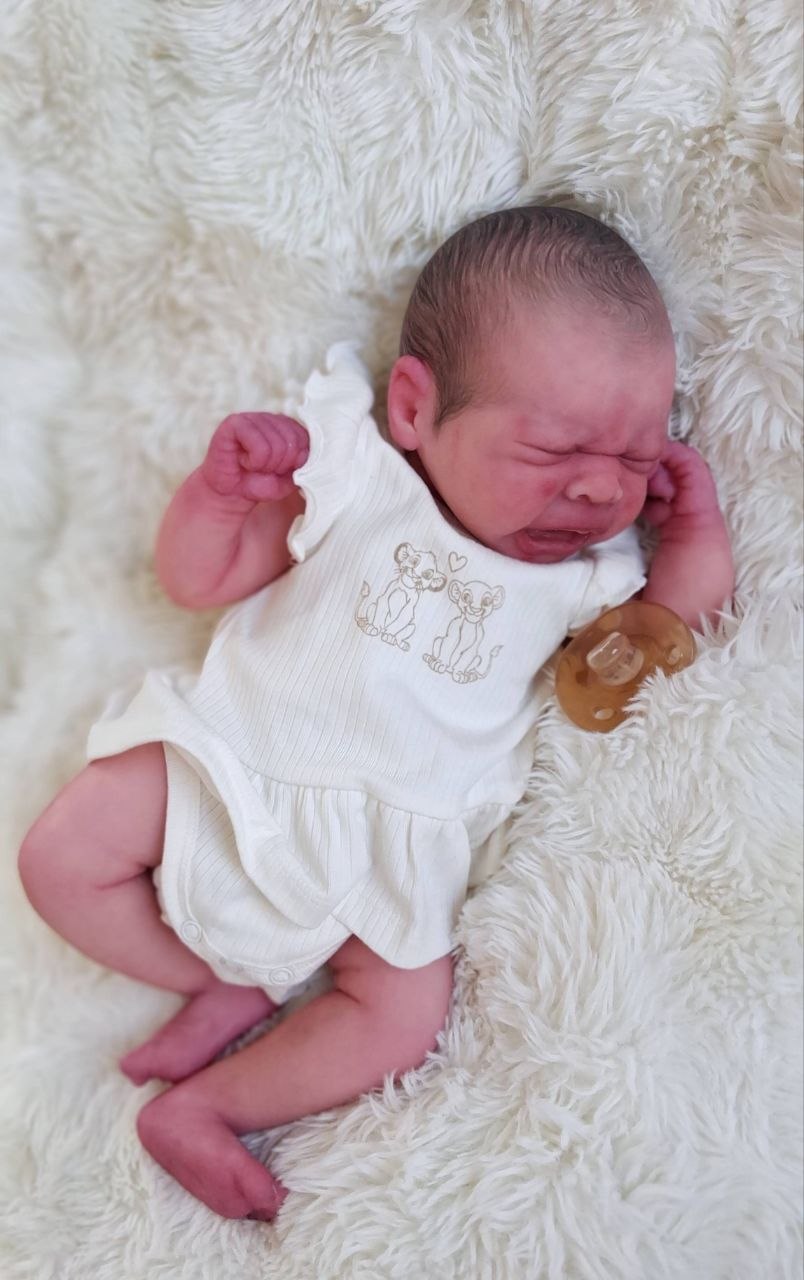 Silikon-Skulptur Vollkörper Baby "Eyda"