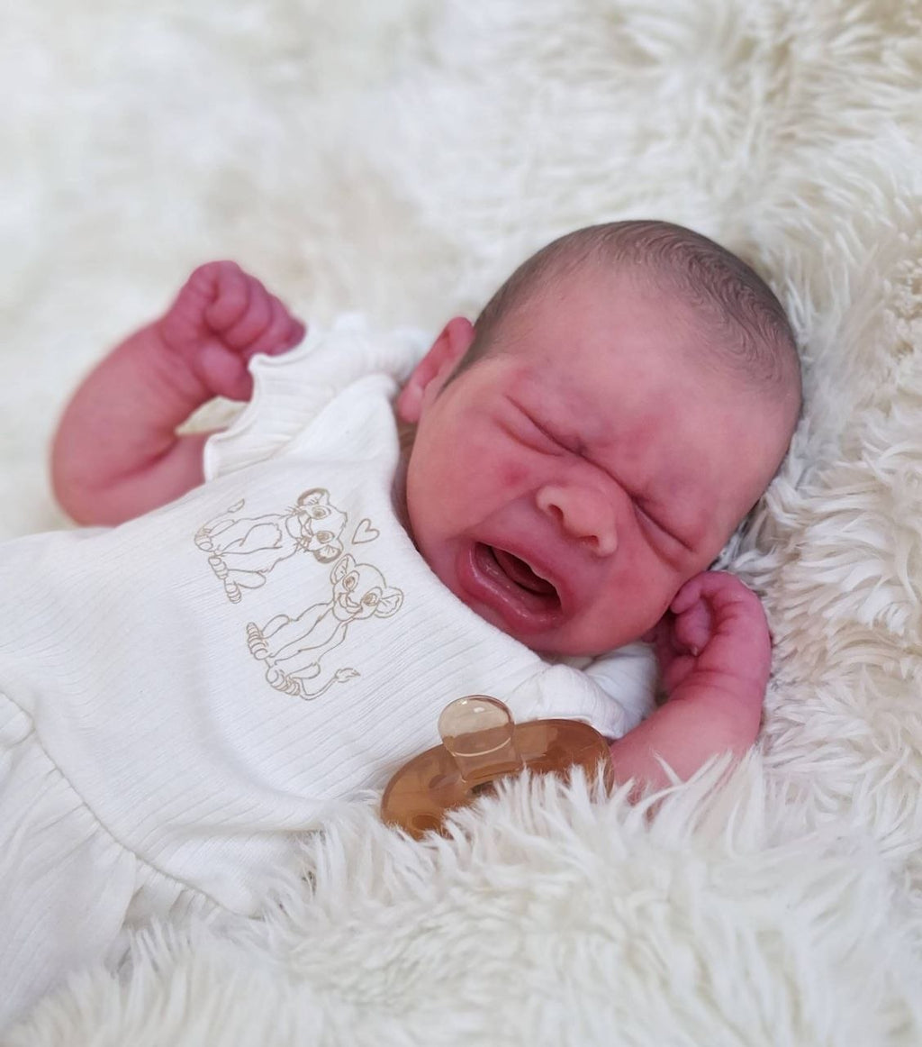 Silikon-Skulptur Vollkörper Baby "Eyda"