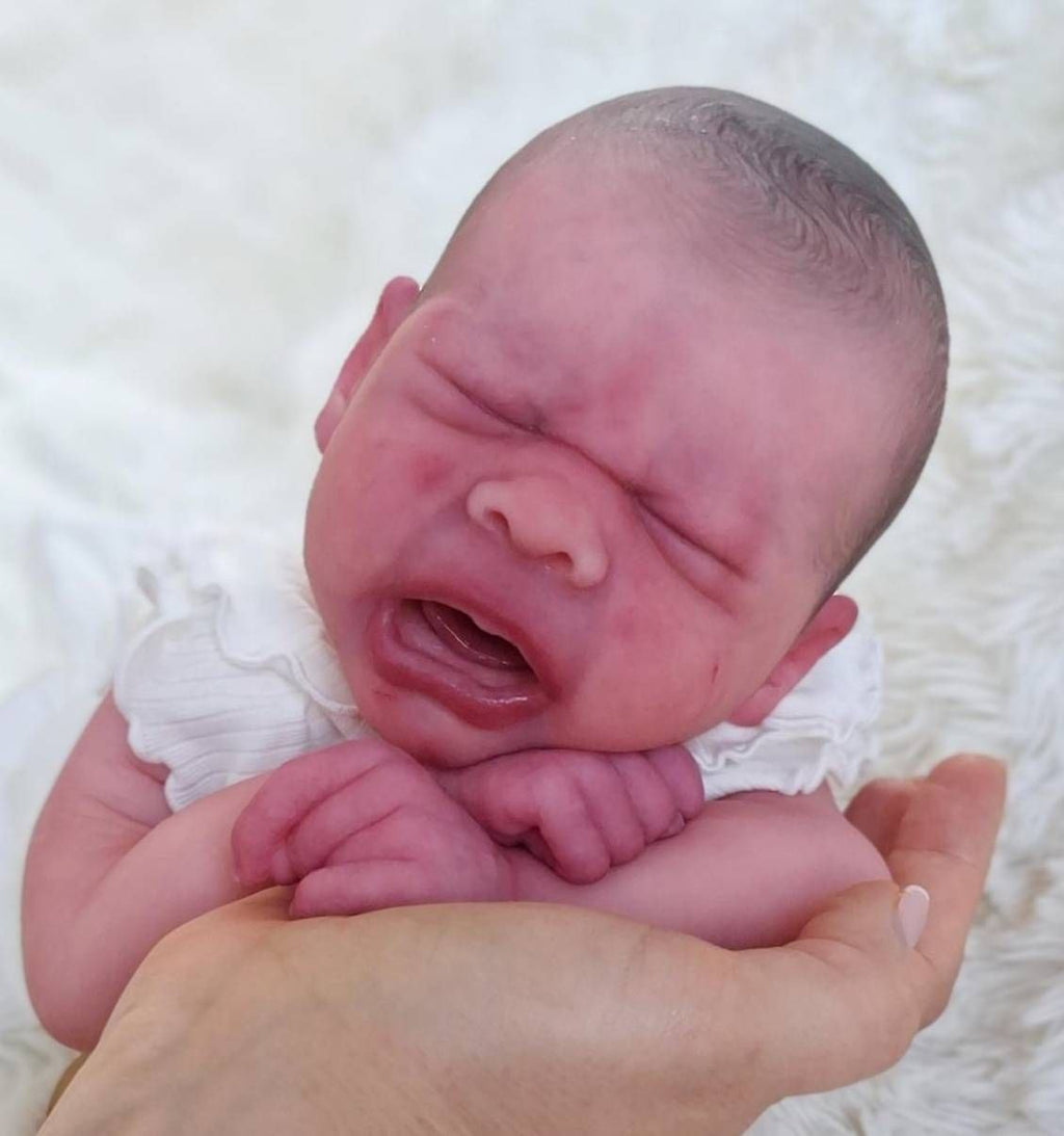 Silikon-Skulptur Vollkörper Baby "Eyda"