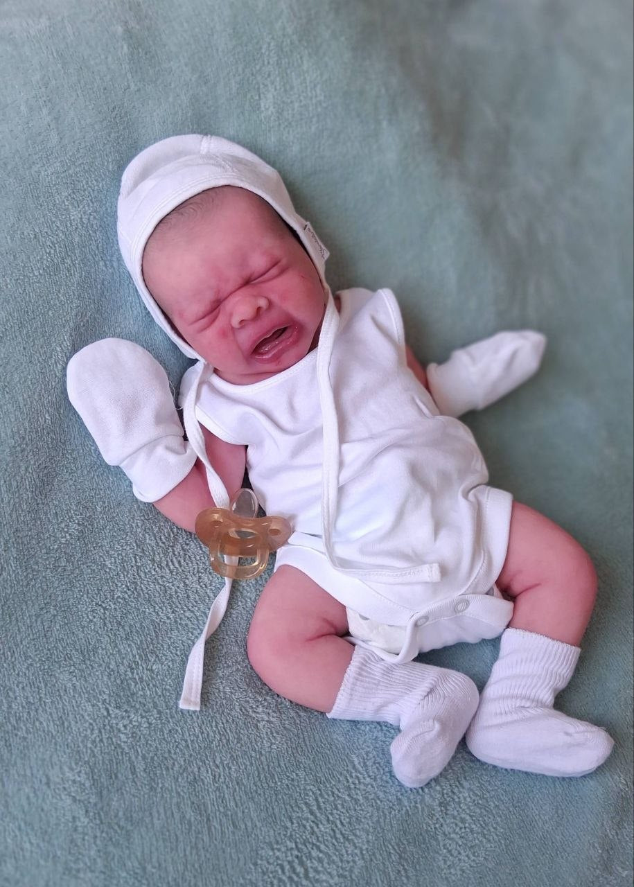 Silikon-Skulptur Vollkörper Baby "Eyda"