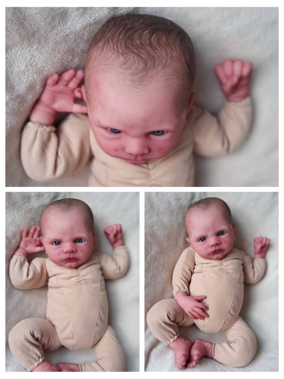 Silikon-Skulptur Cuddle Baby "Hannerl"