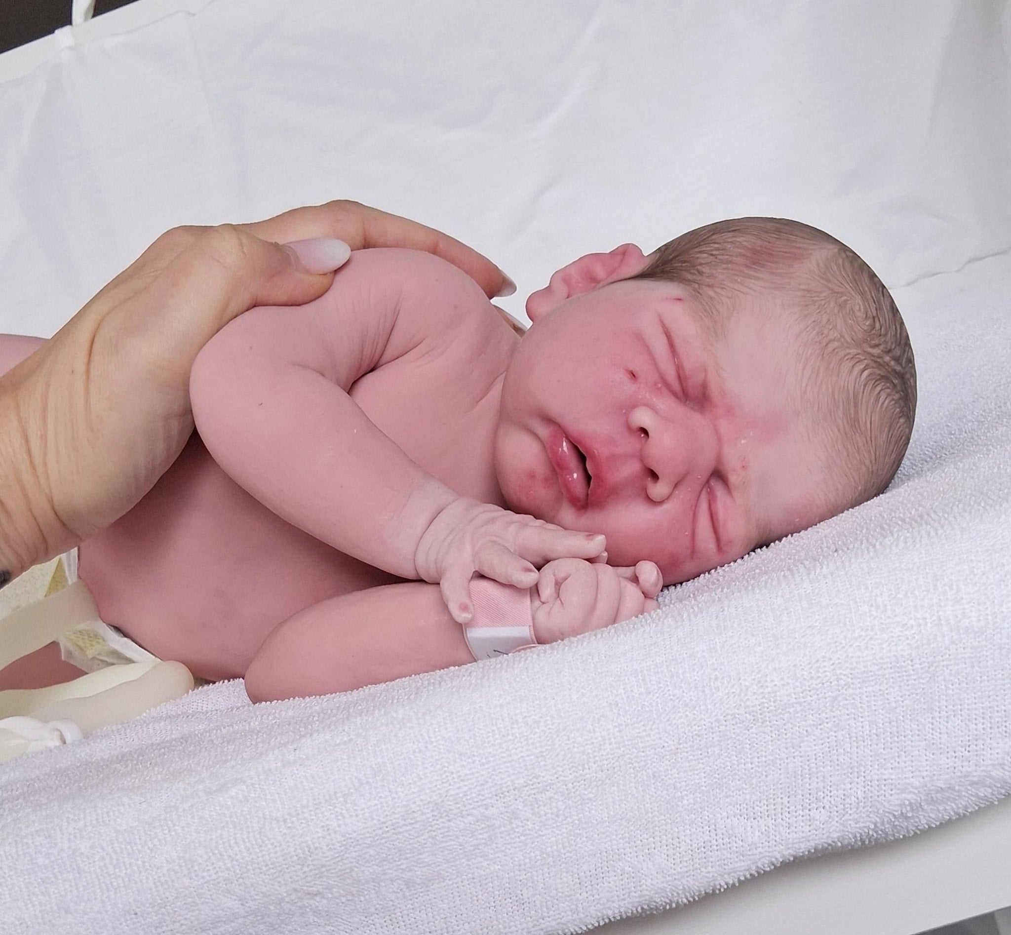Silikon-Skulptur Vollkörper Baby "Alea"