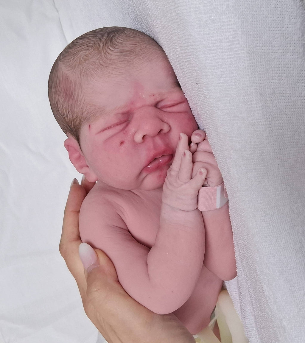 Silikon-Skulptur Vollkörper Baby "Alea"