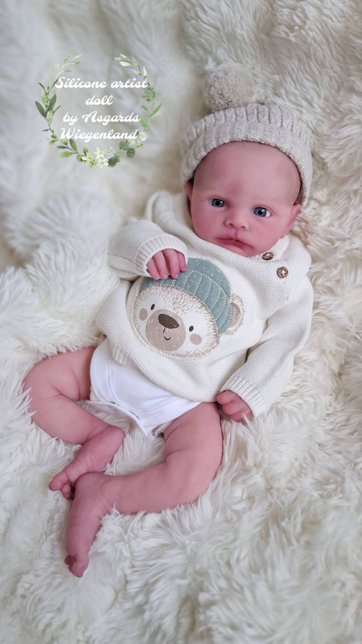 Silikon- Skulptur Teilsilikon Baby "Hannerl"