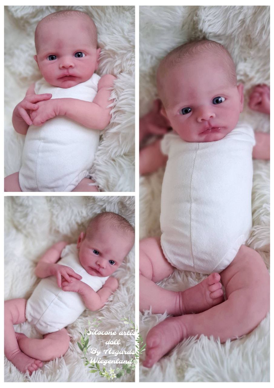 Silikon- Skulptur Teilsilikon Baby "Hannerl"