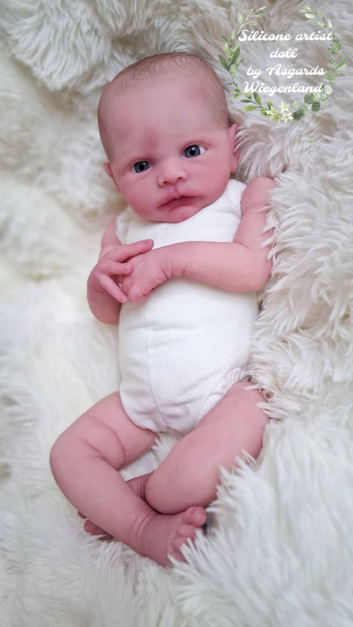 Silikon- Skulptur Teilsilikon Baby "Hannerl"